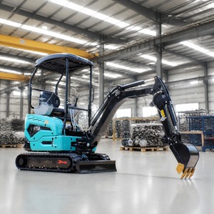 Landward Mini Excavator Crawler Small Diesel Diggers 2.5 Ton Hydraulic <b>Micro</b> Farm Trencher With Attachments Custom for Sale - Product Image 1