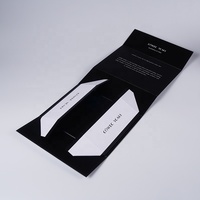 Boîte d'emballage de luxe pliable magnétique pour bijoux et cadeaux de mariage, en matériaux recyclés, tailles personnalisables