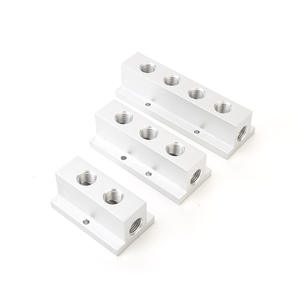 ฐานบล็อกกระจายแก๊สแบบหลายท่อชนิด C ช่องระบายอากาศอะลูมิเนียมแบบตรงพร้อมข้อต่อตรง ชิ้นส่วนนิวเมติก - Product Image 1