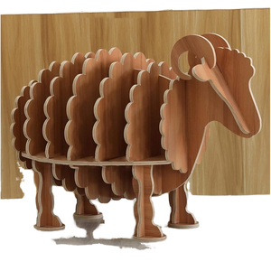 Revistero de madera marrón con forma de oveja para el hogar, sala de estar, biblioteca, taller <span class=keywords><strong>infantil</strong></span> para almacenamiento de exhibición de folletos - Product Image 4