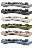 Canapé modulaire en tissu moderne de luxe, taille et couleur personnalisées pour villa, maison, appartement, salon