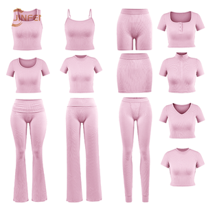 Lightweight Breathable Yoga Sets For Women With Stretchy Leggings And Crop <b>Top</b> Seamless Women Yoga Sets - Product Image 1