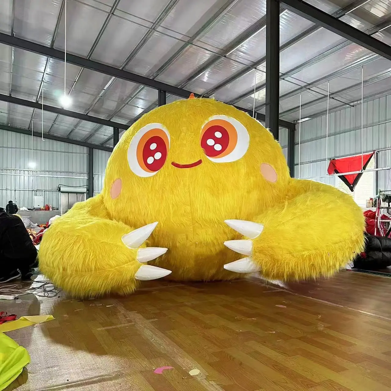 Inflatable plush monster air model net red light rabbit National Day props outdoor Inflatable cartoon bear model oxford cloth