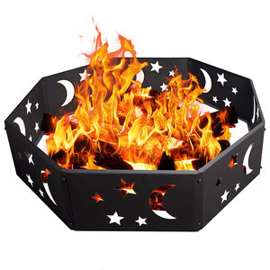 <span class=keywords><strong>Estufa</strong></span> de estrella plegable de hierro forjado para exteriores, <span class=keywords><strong>estufa</strong></span> de barbacoa portátil envolvente, anillo de fogata de acero, anillo de fuego de campamento para quemar madera - Product Image 5