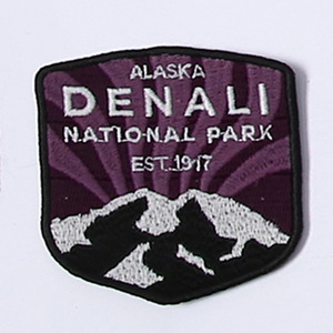 Custom Outdoor Nature Heat Press LOGO Badges Embroidered Patch <b>Sew</b> Iron on Clothing Patches Custom Embroidery Patch for Clothes - Product Image 2