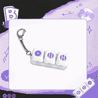 KPOP Fidget Keycap Keychain Mechanical Keyboard Keycap Keychain RM SUGA J-Hope JIMIN JK V Bag Charm Fans Collection Pendant