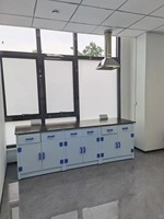 Table de préparation de laboratoire avec pare-éclaboussures |   Planche phénolique résistante aux produits chimiques pour zone de préparation d'échantillons