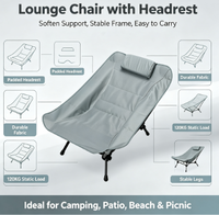 Chaise pliante inclinable de haute qualité en acier carbone et tissu Oxford pour le camping, la pêche, la plage et le parc
