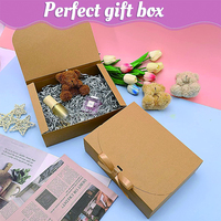 Papier kraft brun personnalisé petite boîte cadeau pliante en papier avec logo de l'entreprise boîte d'emballage d'encens en papier ordinaire pliable pour gelée