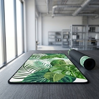 Tapis de souris de jeu en caoutchouc naturel personnalisé de 3 mm - Antidérapant, facile à nettoyer, imperméable, carré, multi-tailles, pour bureau, en stock