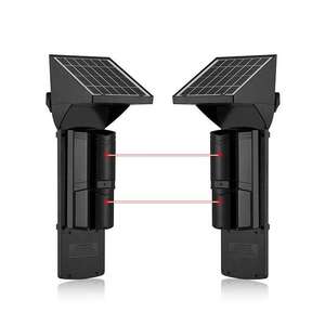 Solar Wireless 433MHz <b>Outdoor</b> 2 Beams Active Infrared Detector Perimeter Security Intruder Alarm System Photo Beams Detector - Product Image 1