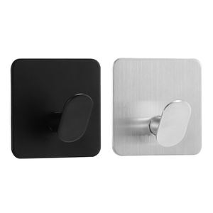 Perekat Baja Tahan Karat Tanpa Bor Tanpa Bekas Kuat Dipasang di Dinding untuk Gantungan Baju di Kamar Mandi dan Dapur. - Product Image 5