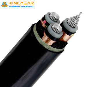 ตัวนำอลูมิเนียมหุ้มฉนวน XLPE เทปป้องกันทองแดงสายเคเบิลหุ้มพีวีซี6/10kV 8.7/15kV 3x150mm2 3x300mm2 3x185mm2 - Product Image 2