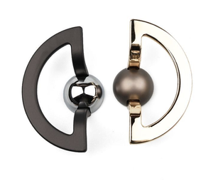 High-end European American Semi-circular Metal Buckle Spiral Drawer Handle for Cabinet &amp; Wardrobe <strong>Gold</strong> Color - Product Image 5