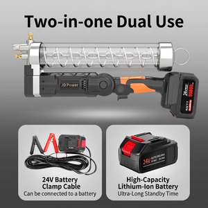 Potente pistola de engrase eléctrica con batería de litio, totalmente automática, de alta presión, 24v, recargable, portátil e inalámbrica para excavadora - Product Image 2