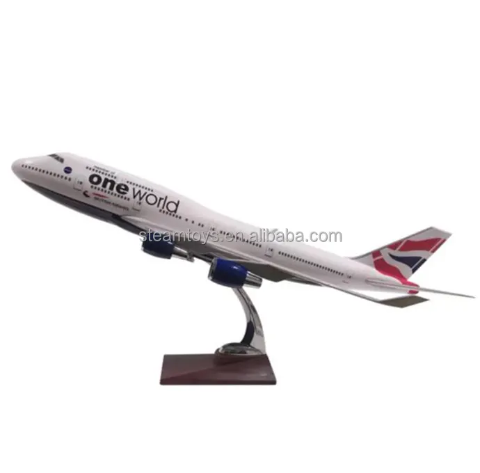 1:150 British Airways oneworld 47CM Boeing 747-400 Resina Aviões B747 Um Modelo de Avião Mundial para Presente Empresarial