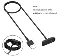 Chargeur compatible 1M pour Fitbit Inspire 2, Ace 3, câble de charge USB de remplacement avec cordon de 3,3 pieds