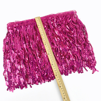Meetee TF220 30cm DIY Vêtement Décoration Tassel Dentelle Artisanat Accessoires Danse Latine Performance Sequin Fringe Garniture Tissu