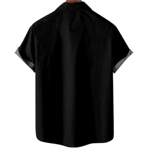 เสื้อเชิ้ตผู้ชายพิมพ์ลายทรอปิคอล คอตั้ง แขนสั้น สวมใส่สบาย เหมาะสำหรับวันหยุดพักผ่อน รับทำโลโก้ตามสั่ง (ODM) - Product Image 3