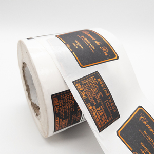 Etiquetas Personalizadas para Botellas de Vino Tinto, <span class=keywords><strong>Whisky</strong></span> y Vodka, Etiquetas con Logotipo Frontal y Trasero, Papel Texturizado, Lámina Dorada - Product Image 3