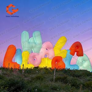 Lettres et chiffres gonflables géants personnalisés avec logo pour la publicité extérieure - Product Image 6