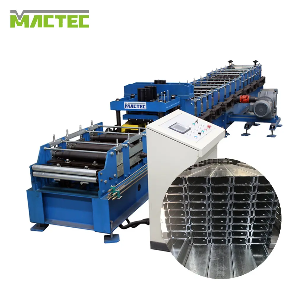 Macchine per arcarecci con telaio In acciaio C prezzi Texas rotolo di laminazione con profilo di mulino Cee di diverse dimensioni che forma macchina In telaio d'acciaio