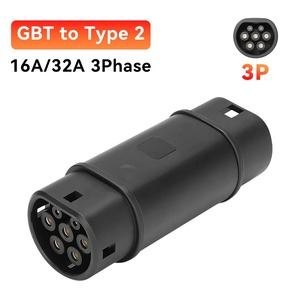 Adaptateur <span class=keywords><strong>de</strong></span> charge pour <span class=keywords><strong>voiture</strong></span> électrique, design OEM, certifié CE, GBT vers Type 2, connecteur GBT vers Type 2, adaptateur monophasé. - Product Image 2