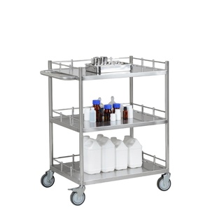 Chariot <span class=keywords><strong>de</strong></span> <span class=keywords><strong>soins</strong></span> multifonctionnel <span class=keywords><strong>de</strong></span> luxe HC-M032 pour hôpital, chariot médical pour <span class=keywords><strong>soins</strong></span> des plaies, chariot en acier inoxydable - Product Image 3