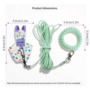 Paitaole Arnés de vuelo ultraligero para loros y aves, tipo bandolera para exteriores, con diseño Xuanfeng, Piel de Tigre y Peonía, y cuerda de vuelo antipérdida - Product Image 4