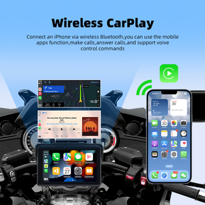 Keykeer 7 pollici Wireless CarPlay schermo a caldo di vendita a basso prezzo moto Android navigazione automatica IP67 impermeabile GPS di navigazione - Product Image 3