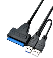 Cable de doble propósito USB3.0 Easy Drive USB3.1 a SATA 2 en 1 Transferencia de disco duro con función de carga tipo C para computadoras
