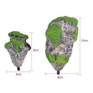 Ornamento de rocas flotantes para acuario, piedra de resina de musgo flotante, decoración de <span class=keywords><strong>roca</strong></span> suspendida para tanque de peces de montaña, <span class=keywords><strong>roca</strong></span> - Product Image 2