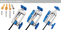 Outil manuel professionnel en alliage d'aluminium argenté et bleu pour l'installation de conduites de frein hydraulique de vélo, pince à aiguille et coupe-tuyau pour vélo