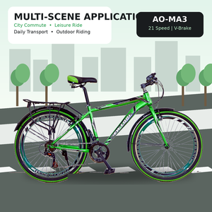 Bicicletta MTB con Telaio in Acciaio, 21 Velocità, Freni a V, Cerchi in Lega, Modello AO-MA3 per Ordini all'Ingrosso - Product Image 3