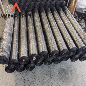 90g <b>Black</b> Plastic Ground Cover Uv Stable Weed Mat Agriculture Weed Mat Farming Weed Barrier Block Mat Landscape <b>Fabric</b> - Product Image 4