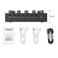 Kit Complet d'Équipement de Studio Podcast avec Carte Son Live V8S et Microphone BM-800 pour Diffusion en Direct/Enregistrement/Studio/Streaming en Direct