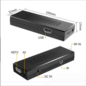 HEVCH265 DVBT2 alta definición TV onda de tierra decodificador WiFi Digital IPTV dvbc Receptor DVB S2 receptor de satélite