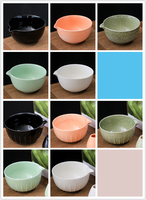 Bol à Matcha Japonais de 18oz Chawan avec Bec Accessoires Cérémoniels Traditionnels Bols à Thé en Céramique Bol à Thé de 550ml pour Matcha