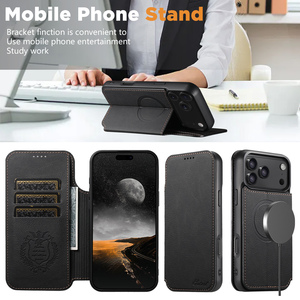 Applicable 17/<span class=keywords><strong>Pro</strong></span>/<span class=keywords><strong>Max</strong></span>/Air Phone Case Business Luxury Clamshell Magnetic Suction Wireless Charger - Product Image 3