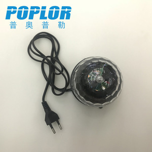 Poplor <b>Led</b> Magic <b>Ball</b> Stage Light With Plug 7 Color Rotating For Home Ktv Bar Party Atmosphere Lighting - Product Image 4