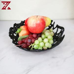 Nouveau design bols de service en métal ferronnerie rétro évidant de <span class=keywords><strong>grandes</strong></span> plaques métalliques pour la décoration de centres de table - Product Image 2