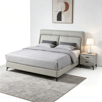 Cadre de lit en métal réglable, taille King/Queen, couleur personnalisable, revêtement écologique, design moderne durable pour chambre à coucher