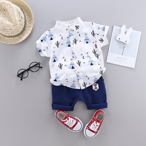 2019 Comfortable Casual Hot Selling Popular Printed Short-sleeved Shirts Bulk Wholesale Kids Clothing Boys Children <b>Clothes</b> - Product Image 2