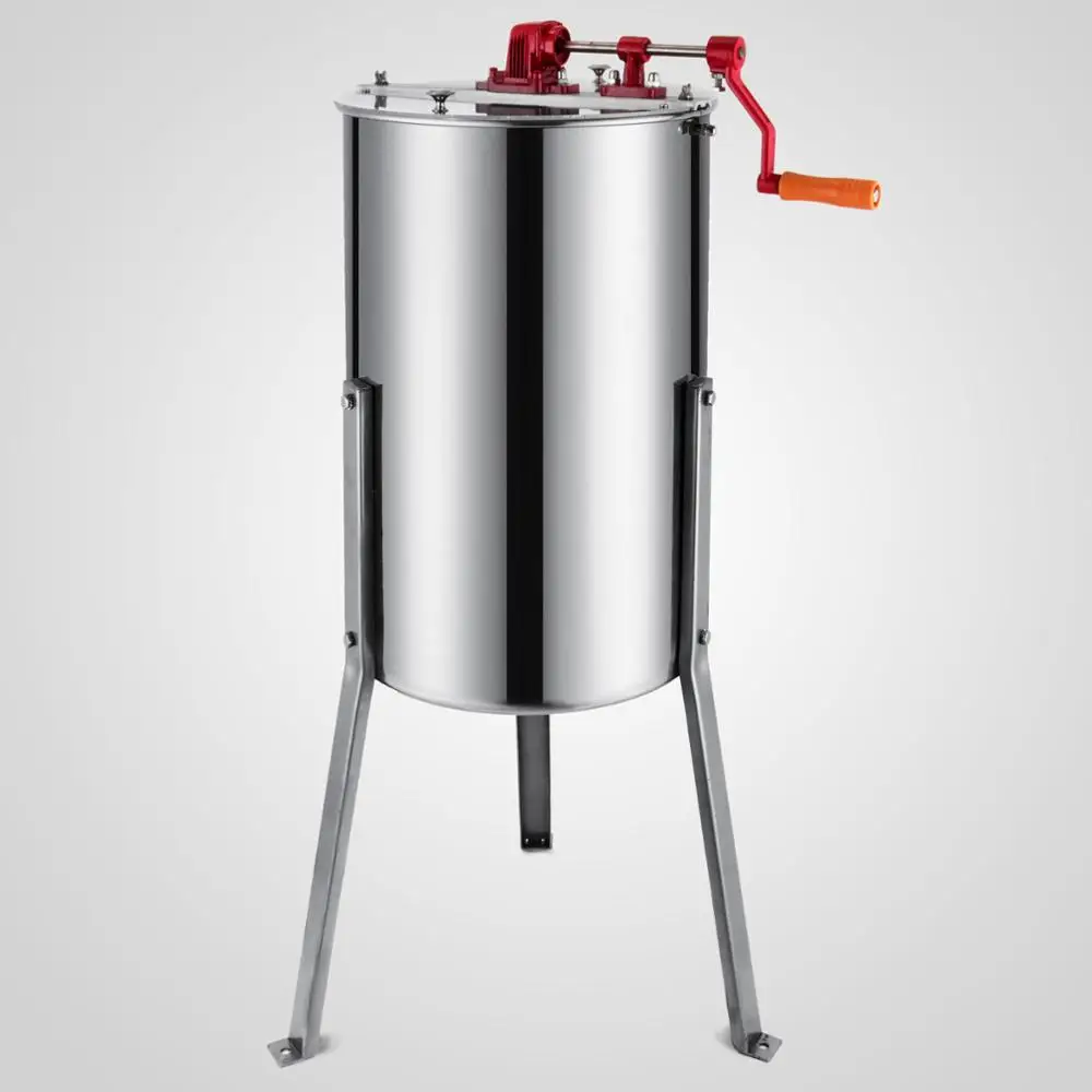 Экстрактор меда, 3 рамы, 41,7 дюйма, ручной Спиннер в виде сот из нержавеющей стали