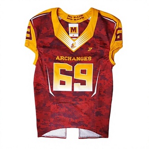 Tie Dye American Football Jersey Adult Youth Trendy Colorful Breathable Polyester Custom Logo Design Low MOQ OEM ODM Wholesale - Product Image 1