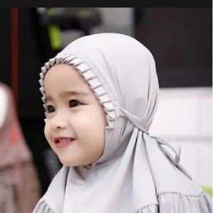 <span class=keywords><strong>Hijab</strong></span> Musulmano per Bambine, Sciarpa per la Testa, Copricapo, Turbante Pronto da Indossare, Facile e Istantaneo - Product Image 5
