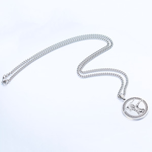 Đồ trang sức Mới Thép không gỉ cổ Hy Lạp thần thoại Olympus Vua Zeus huy chương Mặt dây chuyền nam vòng cổ - Product Image 4