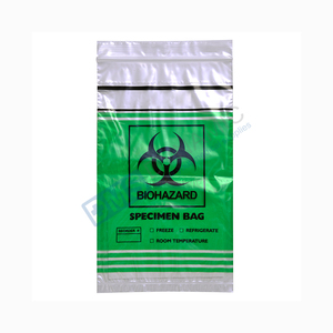 लैब biohazard नमूना बैग नमूना के लिए जेब के साथ नारंगी लोगो releasable ziplck निविड़ अंधकार टिकाऊ परिवहन - Product Image 4