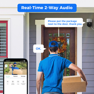 Kit de CCTV OEM AI PTZ 5MP, Sistema de Vigilancia Inteligente para Exteriores con NVR POE, Visión Nocturna en Color, IP66 Impermeable, Audio Bidireccional, Detección Humana - Product Image 3
