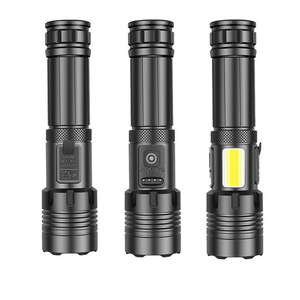 P70COB ไฟฉาย LED แบบชาร์จไฟได้ 6800mAh แสงสีขาวกันน้ำซูมไฟฉายแบบพกพา - Product Image 2
